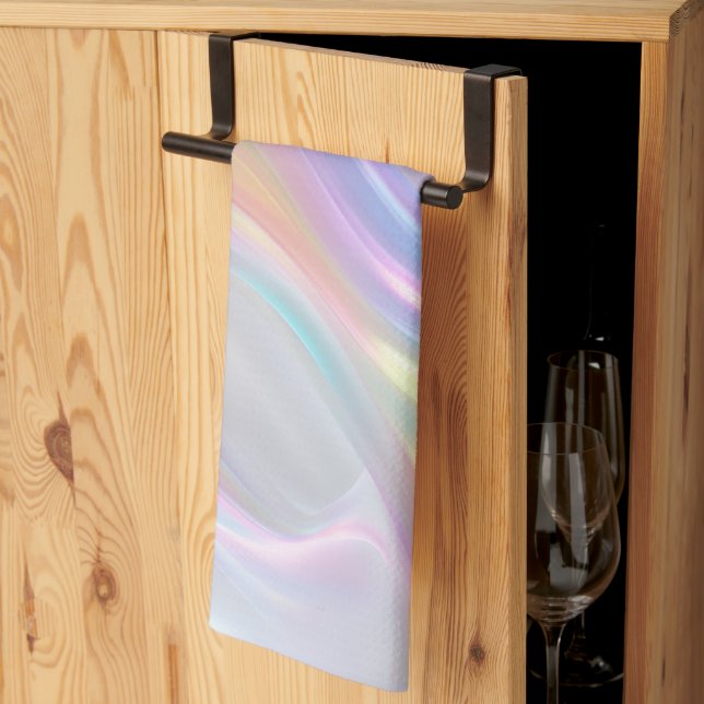 Waves of Light Kitchen Towel (Thirds Fold)