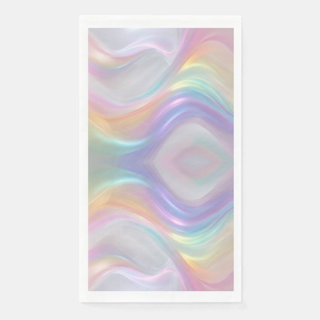 Waves of Light Paper Guest Towels (Front)