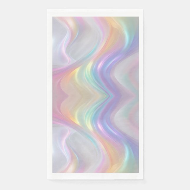 Waves of Light Paper Guest Towels (Front)