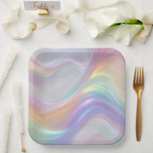 Waves of Light Paper Plates