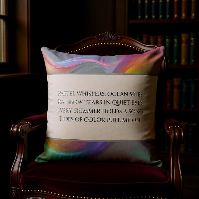 Waves of Light Throw Pillow (Creator Uploaded)