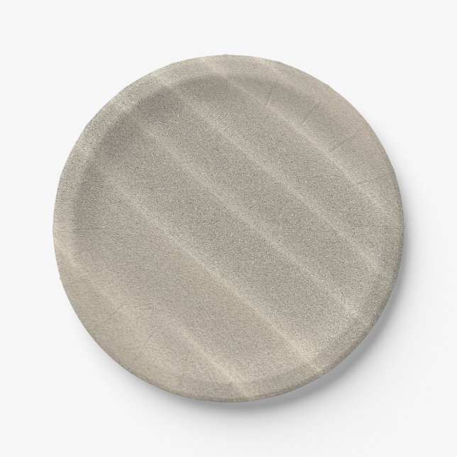 Waves of Sand Paper Plates (Front)