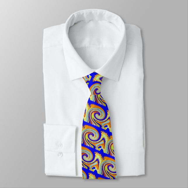 Waves of success neck tie (Tied)