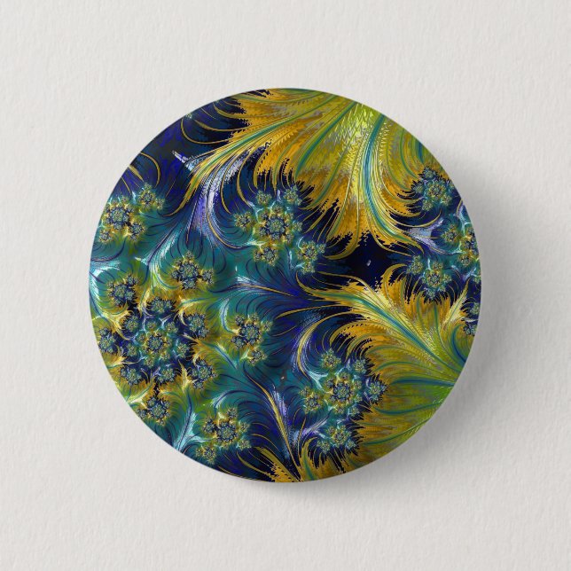 Waves of Sunshine Pinback Button (Front)