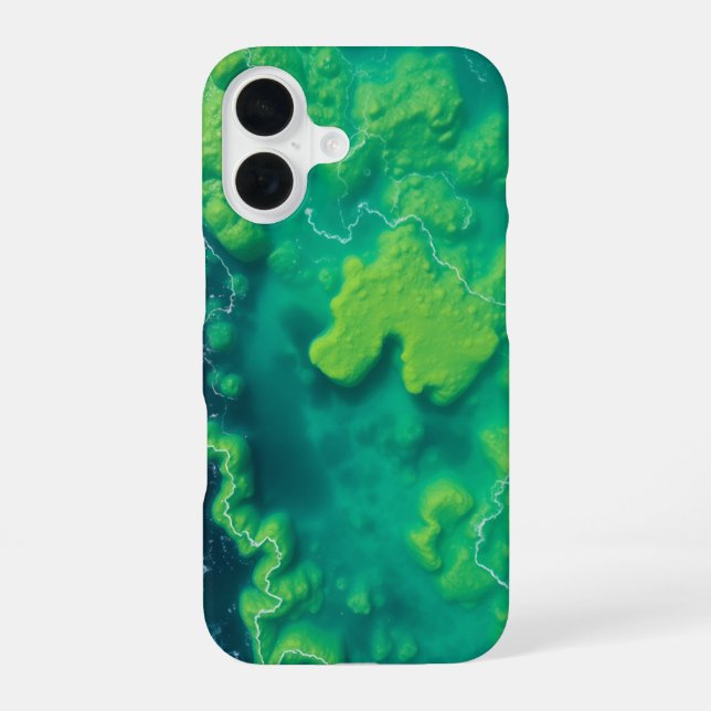 Waves of Tranquility: A Peaceful View Iphone Case (Back)