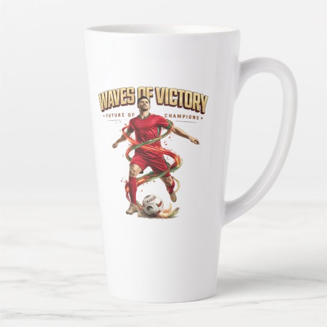 waves of victory latte mug (Right)