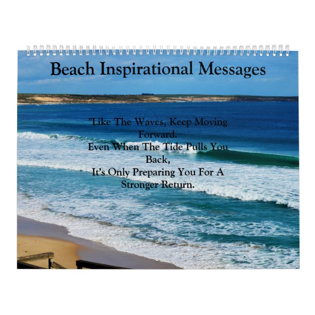 Waves of Wisdom: A Year of Beach Inspiration, Calendar (Cover)