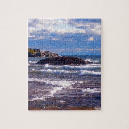 Waves On Lake Superior Jigsaw Puzzle