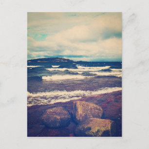 Waves On Lake Superior Postcard
