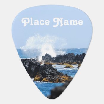 Waves On Maui Coast Guitar Pick by GoingPlaces at Zazzle