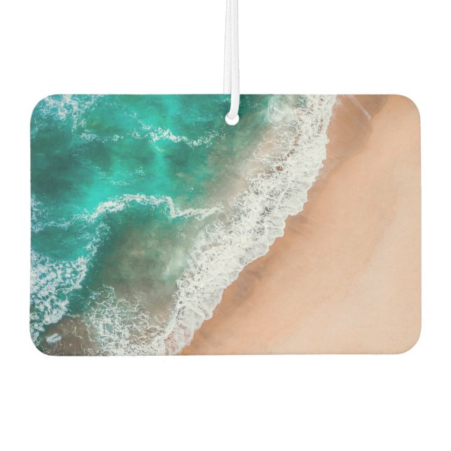 Waves on Sandy Beach  Air Freshener (Front)