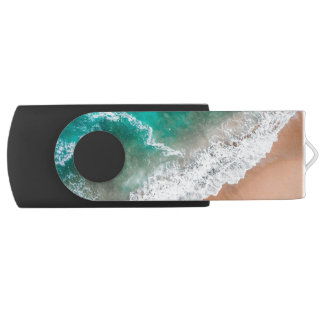 Waves on Sandy Beach  Flash Drive