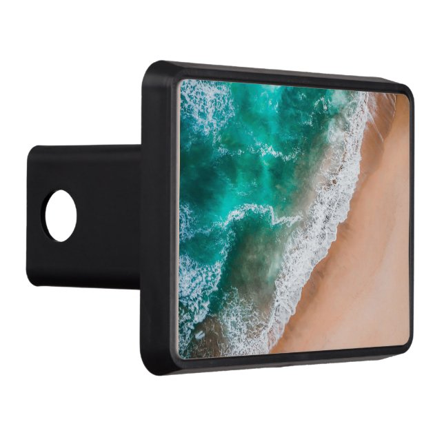 Waves on Sandy Beach  Hitch Cover (Right)