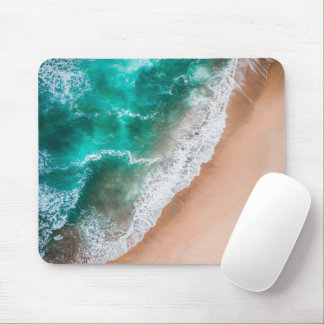 Waves on Sandy Beach  Mouse Pad