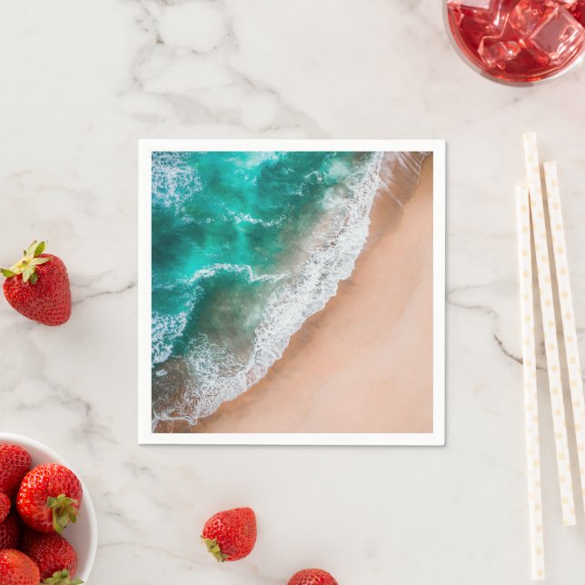 Waves on Sandy Beach  Napkins (Insitu)