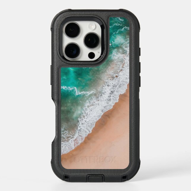 Waves on Sandy Beach  Otterbox iPhone Case (Back)