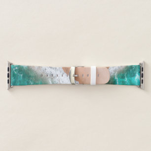 Waves on Sandy Beach Personal Apple Watch Band