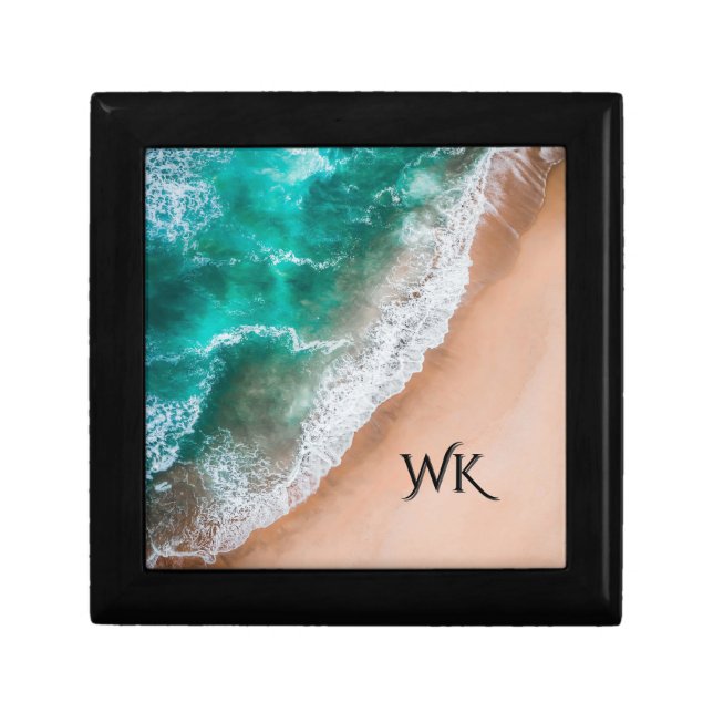 Waves on Sandy Beach Personal Gift Box (Front)