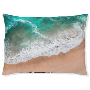 Waves on Sandy Beach  Pet Bed