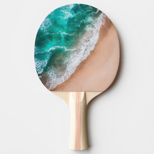 Waves on Sandy Beach  Ping Pong Paddle (Front)
