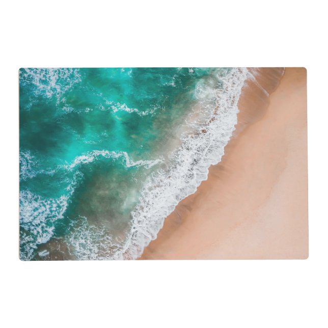 Waves on Sandy Beach  Placemat (Front)