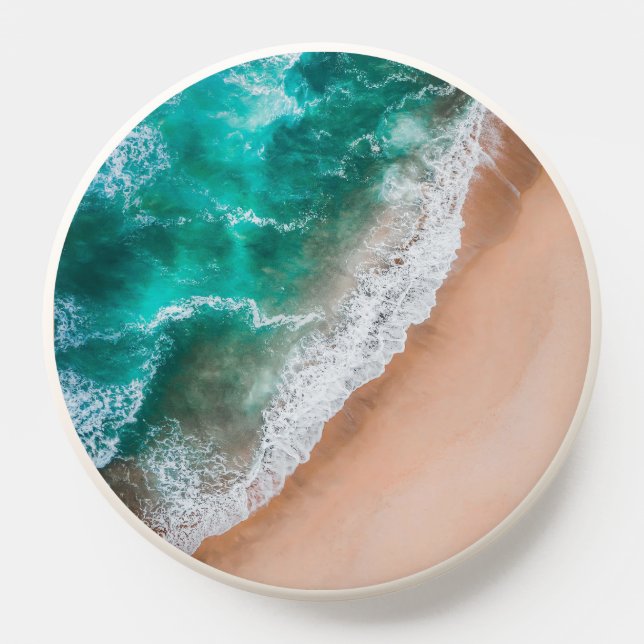 Waves on Sandy Beach  PopSocket (Popsocket)