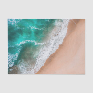 Waves on Sandy Beach  Tissue Paper