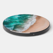 Waves on Sandy Beach  Wireless Charger (Front 2)
