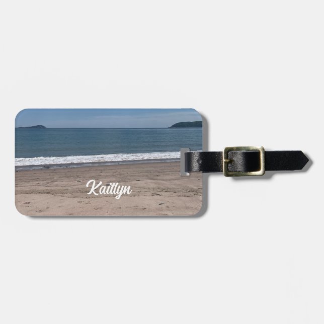 Waves on the Beach Luggage Tag (Front Horizontal)