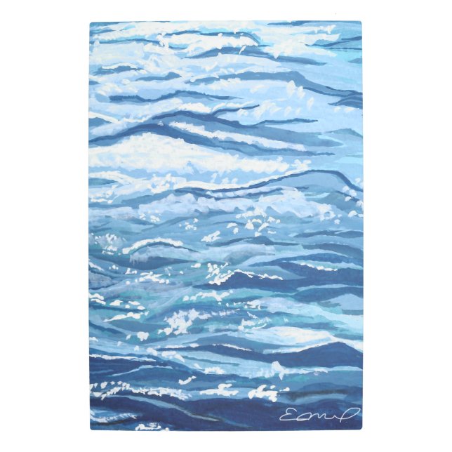Waves Painting  Metal Print (Front)