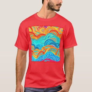 Waves Patterns Painting. Buy Now T-Shirt