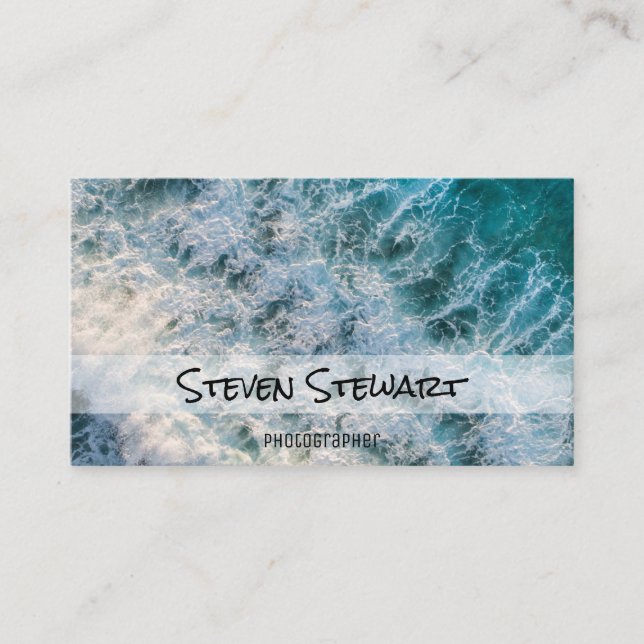Waves | Photographer Business Card (Front)