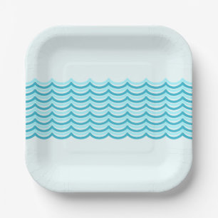 Waves Pool Party Plate
