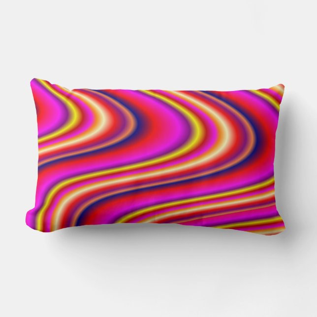 Waves Rainbow Pillow (Front)