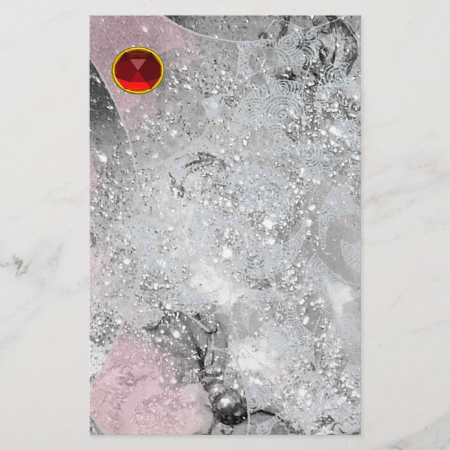 WAVES RED RUBY STATIONERY (Front)