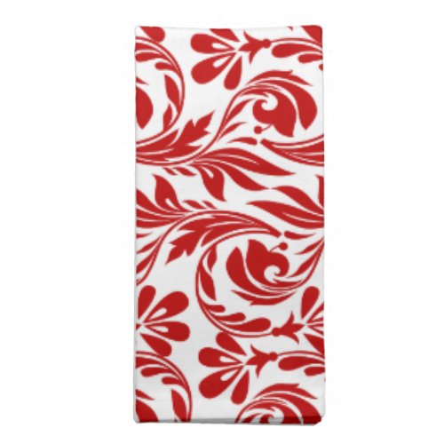 Waves Red_White_Cloth Dinner Napkins Set