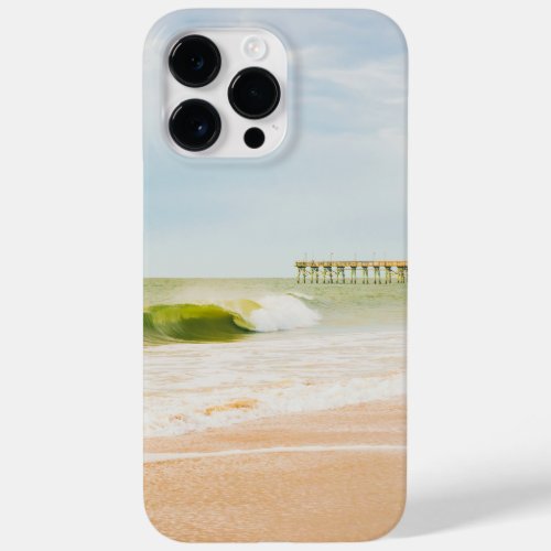 Waves sandy beach and Ocean Isle Fishing Pier Case_Mate iPhone 14 Pro Max Case
