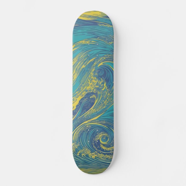 Waves Skateboard (Front)