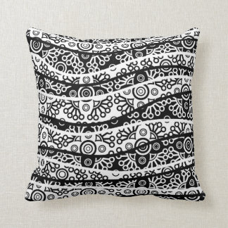 waves throw pillow