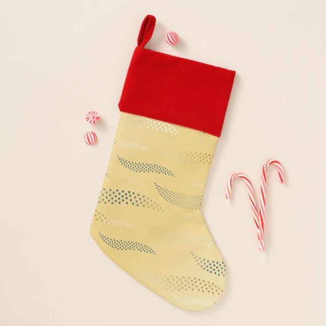 Waves Tiger (stylized pattern) 1 Christmas Stocking (Front)