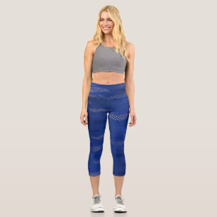 Waves Tiger (stylized pattern) 2 Capri Leggings
