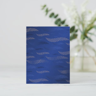 Waves Tiger (stylized pattern) 2 Holiday Postcard