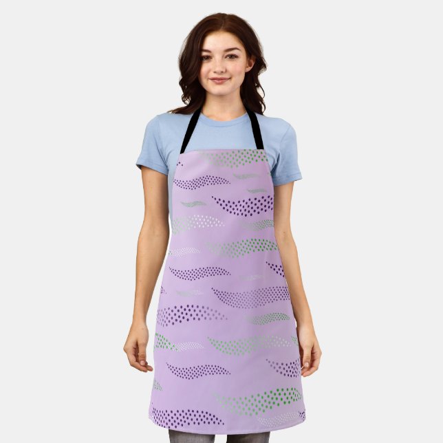 Waves Tiger (stylized pattern) 3 Apron (Worn)