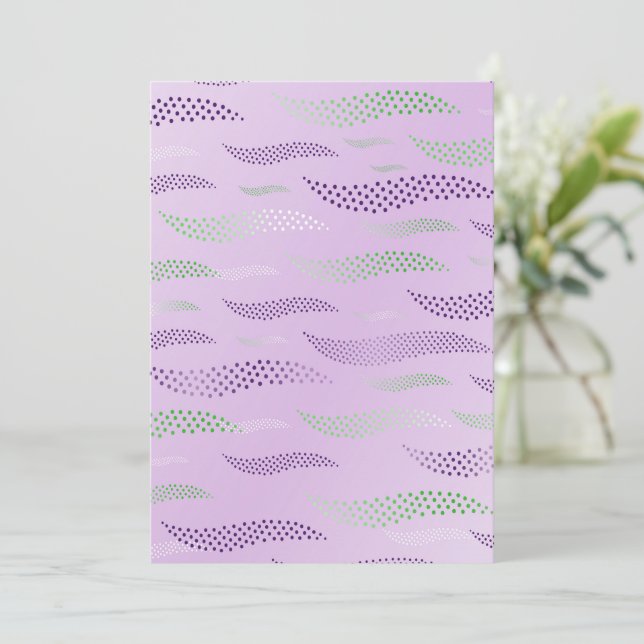 Waves Tiger (stylized pattern) 3 Thank You Card (Standing Front)
