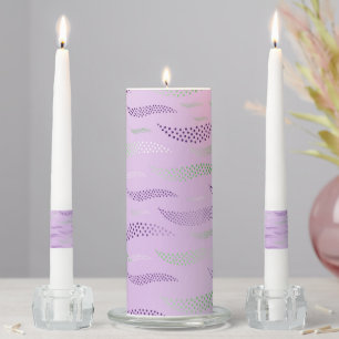 Waves Tiger (stylized pattern) 3 Unity Candle Set