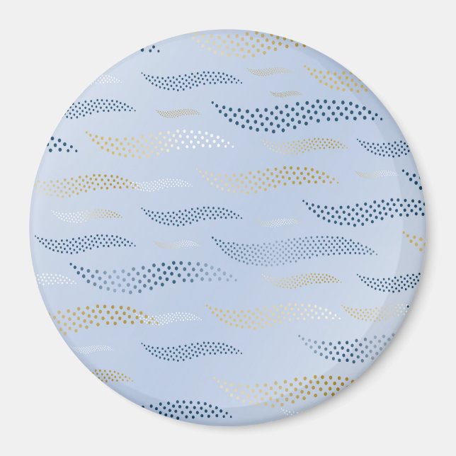 Waves Tiger (stylized pattern) 4 Magnet (Front)