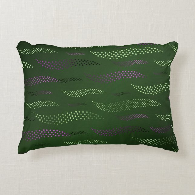 Waves Tiger (stylized pattern) 5 Accent Pillow (Front)