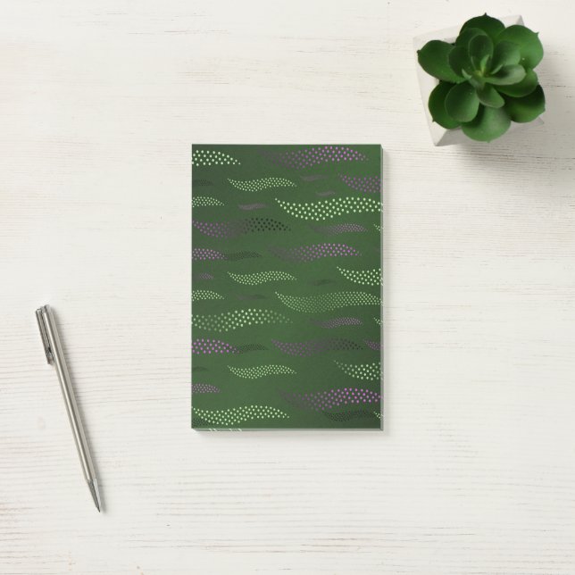 Waves Tiger (stylized pattern) 5 Post-it Notes (Office)