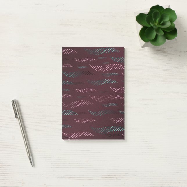 Waves Tiger (stylized pattern) 6 Post-it Notes (Office)