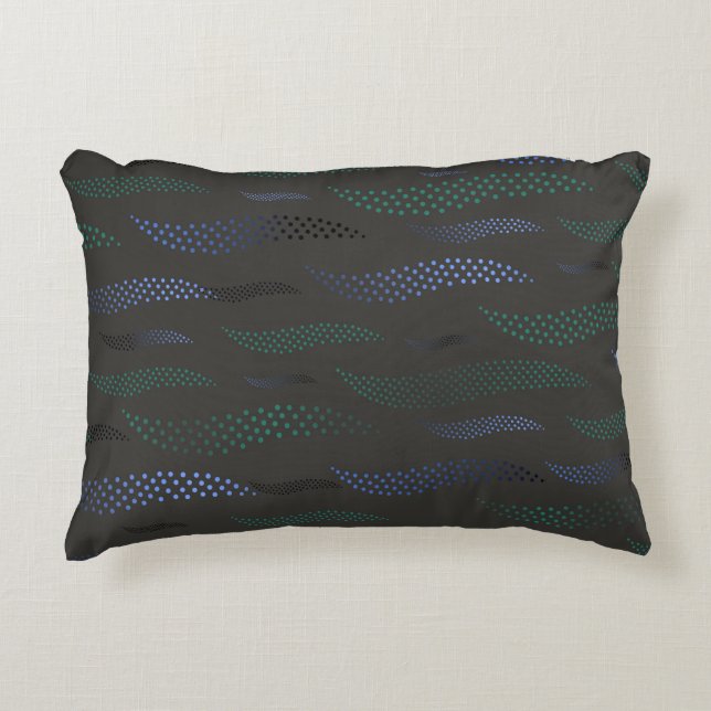 Waves Tiger (stylized pattern) 7 Accent Pillow (Front)